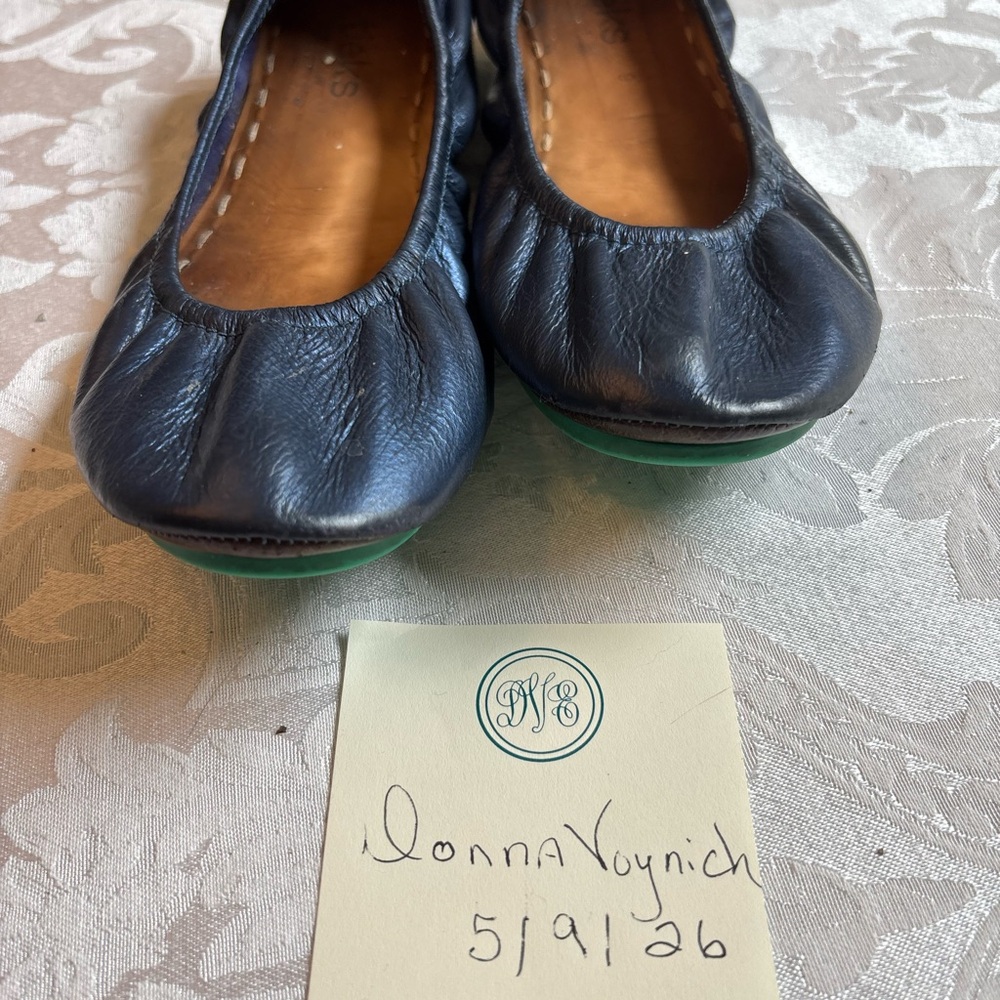 Tieks Midnight Blue Leather Ballet Flats